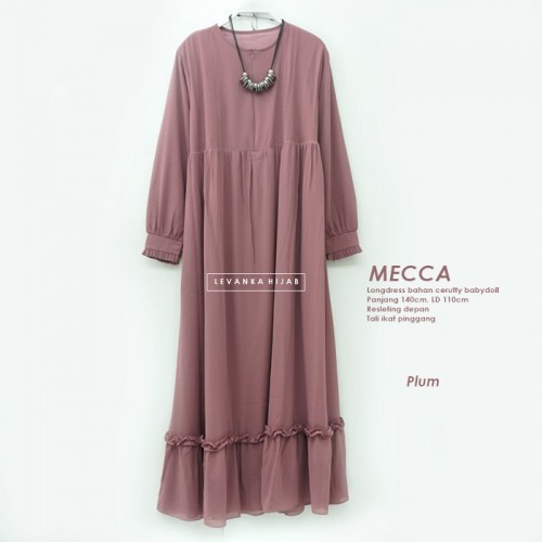 GAz-011 Mecca  Dress - Gamis Polos Ceruti Babydoll